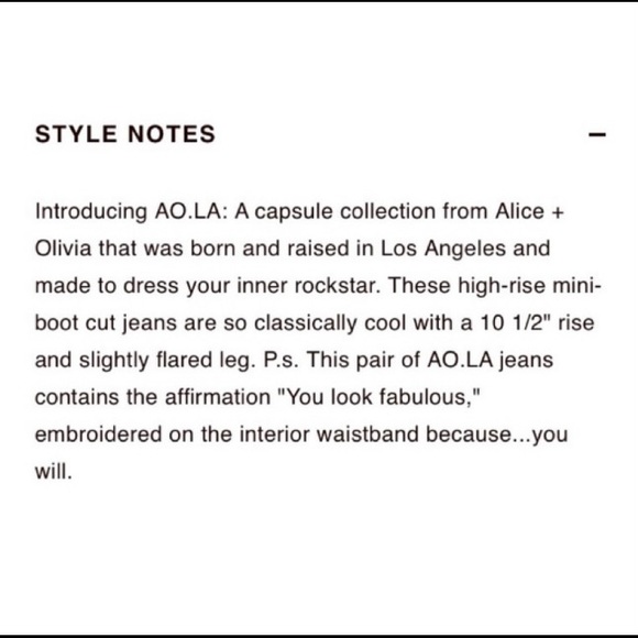 🌟Alice & Olivia 🌟Fabulous High Rise Boot Cut Jean 27 - Picture 5 of 14